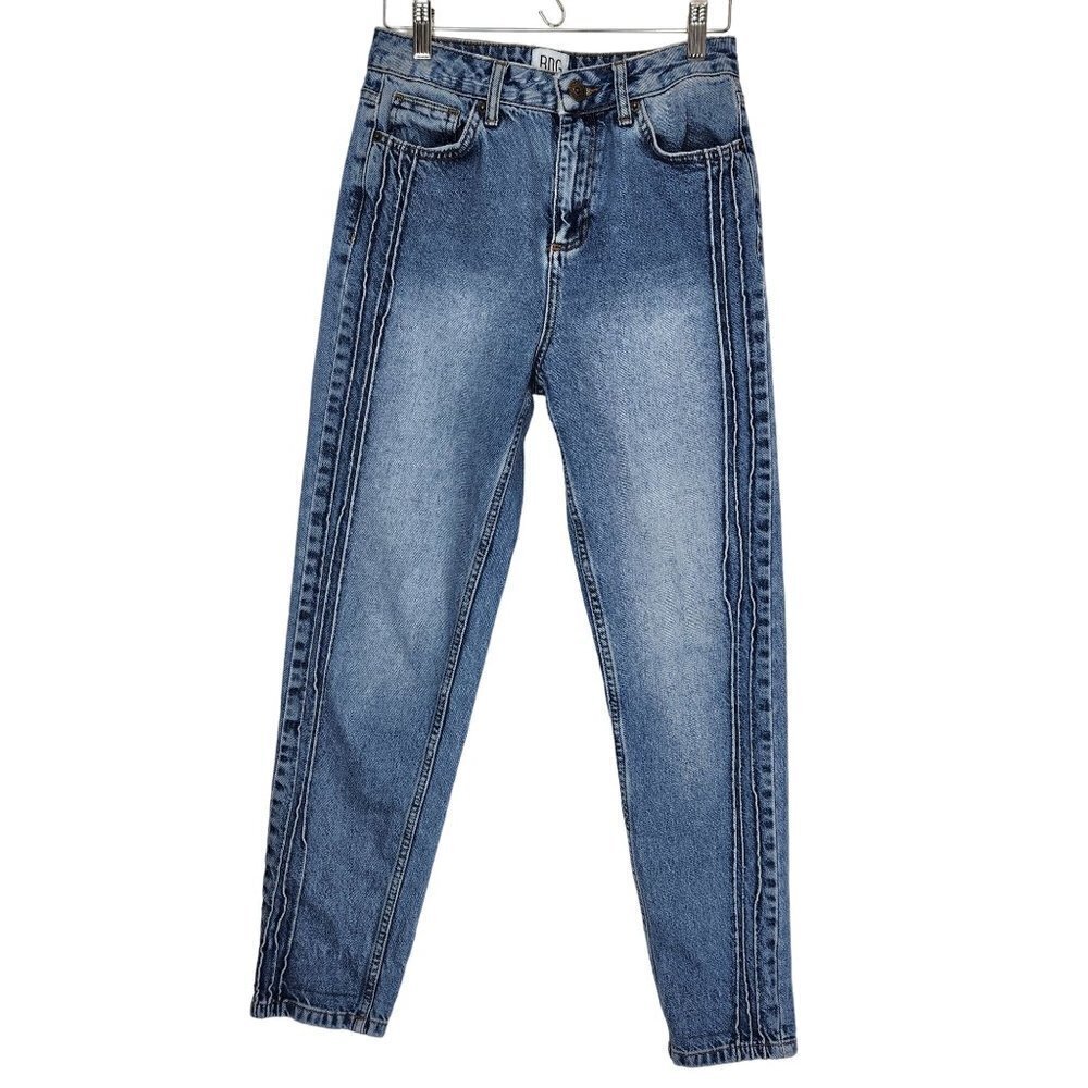 BDG Urban Outfitters Mom Jean 27 High Rise Cotton Tapered Leg‎ Pintuck Details